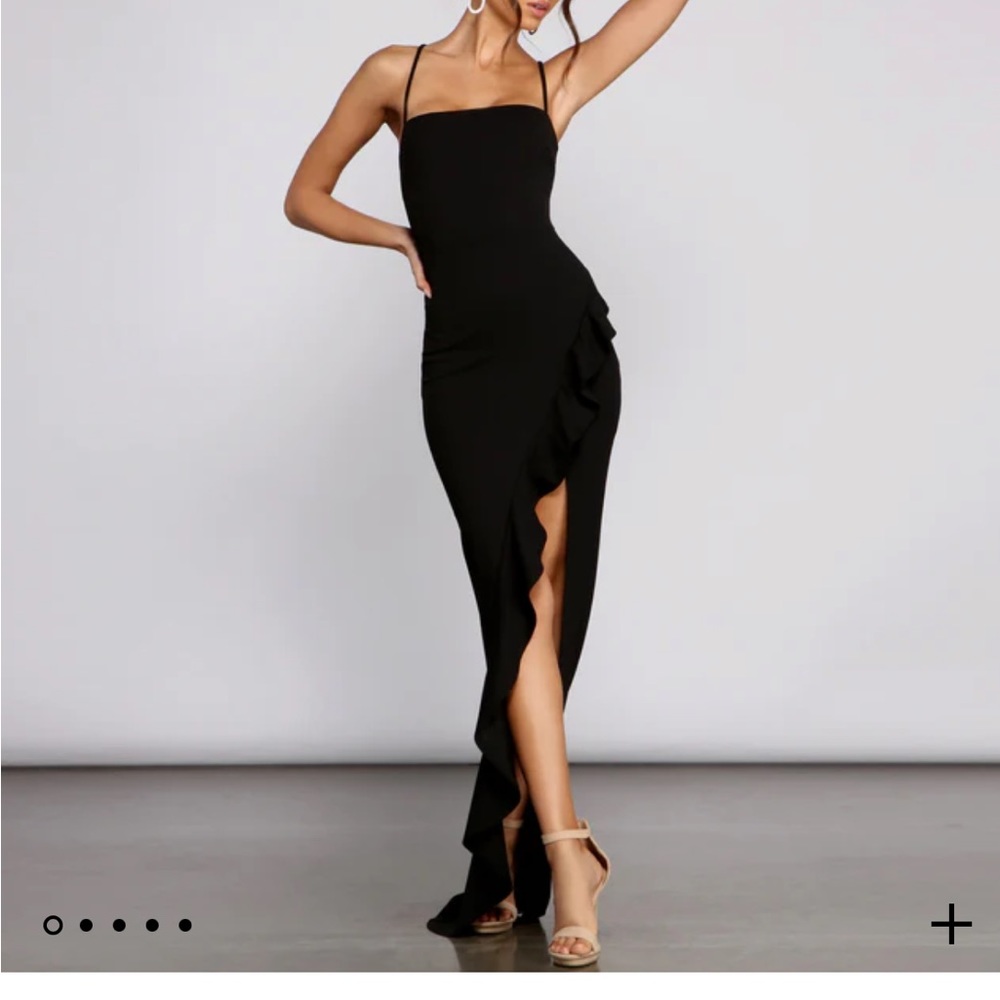 Windsor Tiffany Sleeveless High Slit Formal Dress